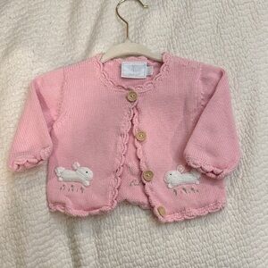 Little English Pink Knit Cardigan
